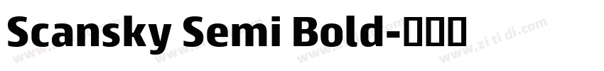 Scansky Semi Bold字体转换
